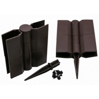 Коричневый угол поворотный для доски из ДПК 150х25-30от 60° до 180° пластик Коричневый угол поворотный для доски из ДПК 150х25-30от 60° до 180° пластик