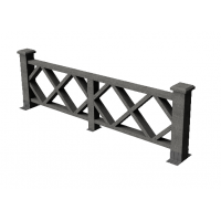 Декоративные ограждения ДПК " Миллениум", Серый базальт, шлифованное Декоративные ограждения ДПК " Миллениум", Серый базальт, шлифованное