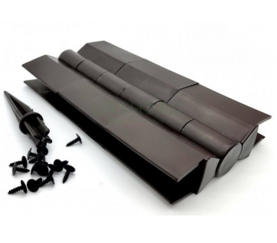 Угол поворотный от 60°  до 180°  пластик для доски 225х25-30 из ДПК Чёрный от производителя  NanoWood по цене 420 р