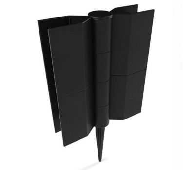 Угол поворотный от 60°  до 180°  пластик для доски 150х25-30 из ДПК Чёрный от производителя  NanoWood по цене 264 р