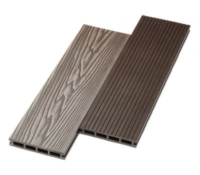 Террасная доска ДПК двусторонняя New 3D тиснение + вельвет Венге от производителя  NanoWood по цене 470 р