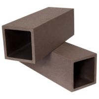 Столб из ДПК без фактуры Темно-коричневый Столб из ДПК без фактуры Темно-коричневый