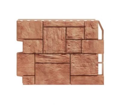 Фасадные панели (цокольный сайдинг) Туф Светло коричневый от производителя  Holzplast по цене 510 р