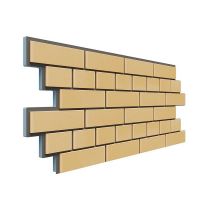 Фасадная термопанель Кирпич 20 мм - Жёлтый Фасадная термопанель Кирпич 20 мм - Жёлтый