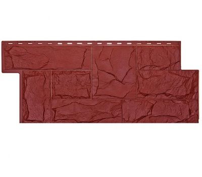 Фасадные панели СЕРИЯ Гранит Леон - Красный от производителя  Т-сайдинг по цене 617 р