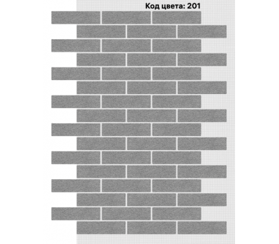 Фасадная система Кирпич 250х65 мм (Однотонный на армирующей сетке) Код цвета: 201 от производителя  АМК по цене 996 р