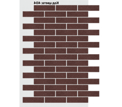 Фасадная система Кирпич 250х65 мм (Однотонный на армирующей сетке) Код цвета: 404 от производителя  АМК по цене 996 р