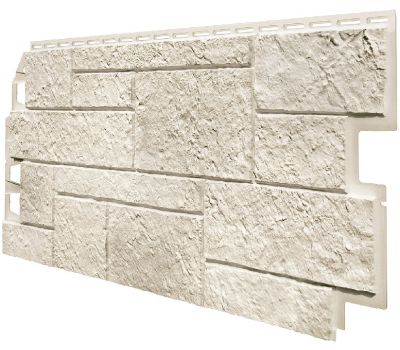 Фасадные панели (Цокольный Сайдинг) VOX Vilo SANDSTONE Слоновая-кость от производителя  Vox по цене 624 р