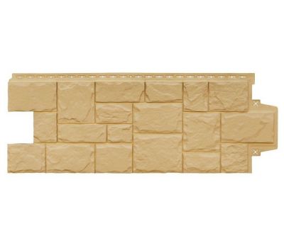 Фасадные панели Стандарт Крупный камень Песочный от производителя  Grand Line по цене 450 р