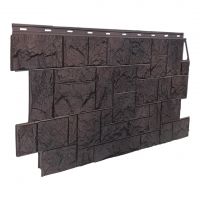 Фасадные панели (цокольный сайдинг) коллекция камень дикий - Коричневый Фасадные панели (цокольный сайдинг) коллекция камень дикий - Коричневый