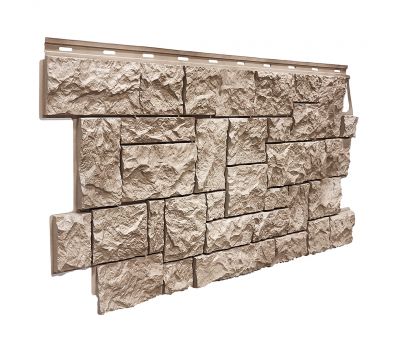 Фасадные панели (цокольный сайдинг) коллекция камень дикий- Песочный от производителя Fineber по цене 642 р Фасадные панели (цокольный сайдинг) коллекция камень дикий- Песочный от производителя Fineber по цене 642 р