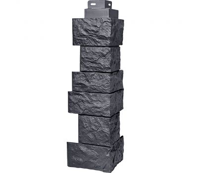 Угол наружный коллекция Дикий камень Асфальт от производителя  Fineber по цене 564 р