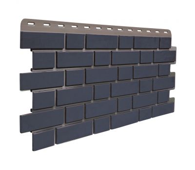 Цокольный сайдинг Кирпич Клинкерный Асфальт от производителя  Fineber по цене 488 р