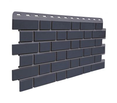 Цокольный сайдинг Кирпич Клинкерный Графит от производителя  Fineber по цене 488 р