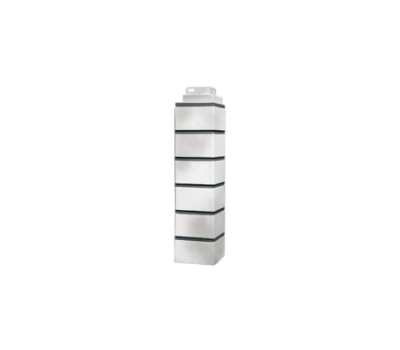 Угол наружный Кирпич Клинкерный 3D Бело-коричневый от производителя  Fineber по цене 564 р