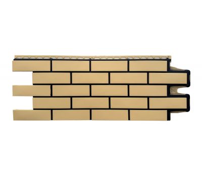 Фасадные панели Премиум клинкерный кирпич Песочный (шов RAL 9005) от производителя  Grand Line по цене 540 р