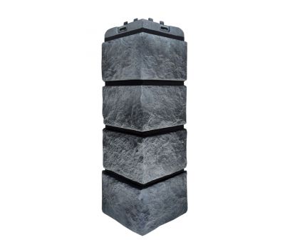 Угол наружный Колотый Камень Элит Антрацит (чёрный шов) от производителя  Grand Line по цене 624 р