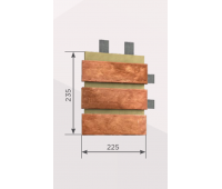 Наличник Обрамление высотой 3 кирпича Мюнхенский кирпич