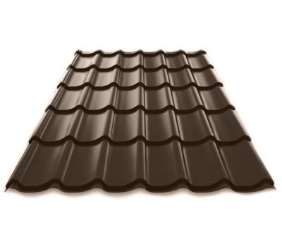 Металлочерепица Norman полиэстер 0,5 сталь RR32 Тёмно-коричневый от производителя МеталлПрофиль по цене 647 р Металлочерепица Norman полиэстер 0,5 сталь RR32 Тёмно-коричневый от производителя МеталлПрофиль по цене 647 р