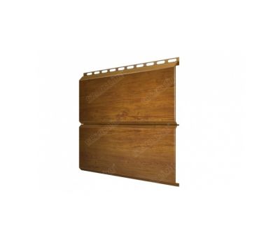 Металлический сайдинг ЭкоБрус 0,45 Print Twincolor Golden Wood от производителя  Grand Line по цене 1 380 р