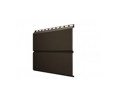 Металлический сайдинг ЭкоБрус 0,5 Quarzit RR 32 Темно-коричневый от производителя  Grand Line по цене 1 417 р