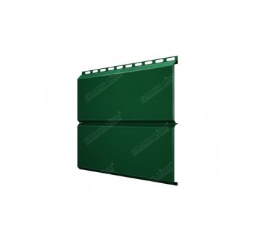 Металлический сайдинг ЭкоБрус 0,5 Velur20 RAL 6005 Зеленый мох от производителя  Grand Line по цене 1 327 р