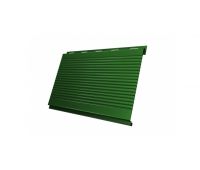 Металлический сайдинг Вертикаль (gofr) 0,45 PE RAL 6002 Лиственно-зеленый