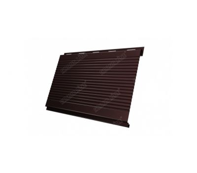 Металлический сайдинг Вертикаль (gofr) 0,45 PE RAL 8017 Шоколад от производителя  Grand Line по цене 921 р