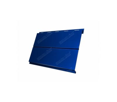 Металлический сайдинг Вертикаль (line) 0,5 Atlas RAL 5005 Сигнальный синий от производителя  Grand Line по цене 1 380 р