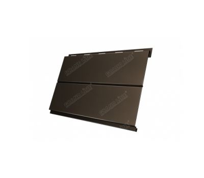 Металлический сайдинг Вертикаль (line) 0,45 Drap RR 32 Темно-коричневый от производителя  Grand Line по цене 1 091 р
