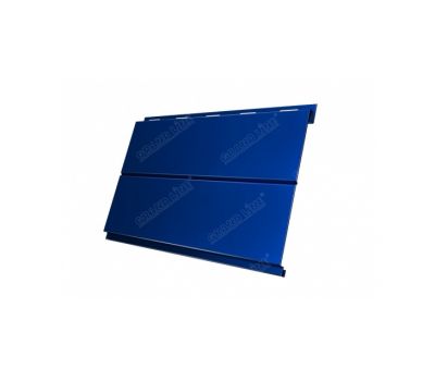 Металлический сайдинг Вертикаль (line) 0,5 Satin RAL 5005 Сигнальный синий от производителя  Grand Line по цене 1 036 р