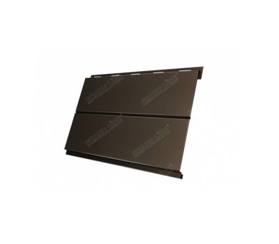Металлический сайдинг Вертикаль (line) 0,45 PE RR 32 Темно-коричневый от производителя  Grand Line по цене 921 р