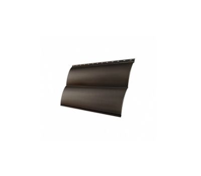 Металлический сайдинг Блок-хаус new 0,45 Drap RR 32 Темно-коричневый от производителя  Grand Line по цене 1 007 р