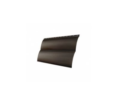 Металлический сайдинг Блок-хаус new 0,45 PE RR 32 Темно-коричневый от производителя  Grand Line по цене 885 р