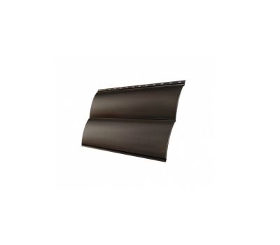 Металлический сайдинг Блок-хаус new 0,5 Velur20 RR 32 Темно-коричневый от производителя  Grand Line по цене 1 393 р