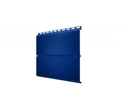Металлический сайдинг ЭкоБрус Gofr 0,45 PE с пленкой RAL 5005 Сигнальный синий от производителя  Grand Line по цене 542 р