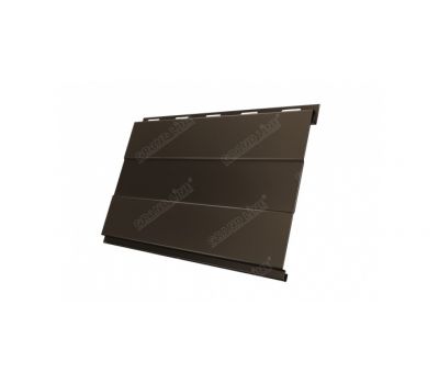 Металлический сайдинг Вертикаль (prof) 0,45 PE RR 32 Темно-коричневый от производителя  Grand Line по цене 921 р