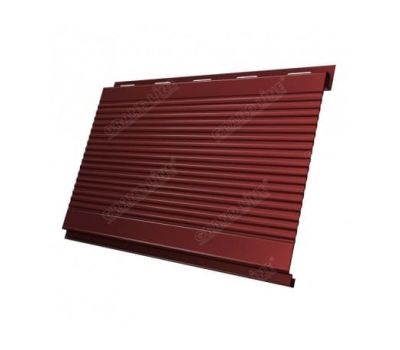 Металлический сайдинг Вертикаль (gofr) Velur 0.5 Оксидно-красный от производителя  Grand Line по цене 821 р