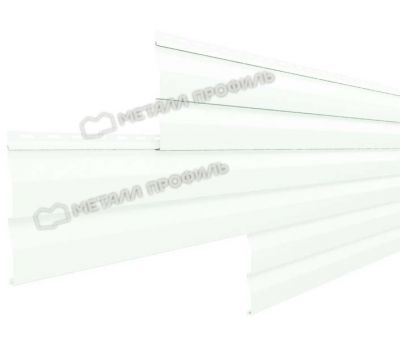 Металлический сайдинг МП СК-14х226 (ПЭ-01-9003-0.4) Белый от производителя  Металл Профиль по цене 598 р