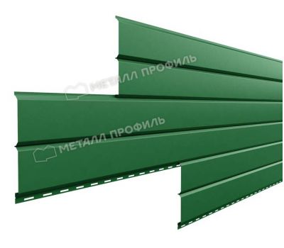 Металлический сайдинг Lбрус-15х240 (ПЭ-01-6002-0.45) Зеленый лист от производителя  Металл Профиль по цене 1 078 р