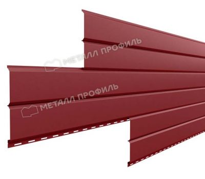 Металлический сайдинг Lбрус-15х240 (ПРМ-03-3011-0.5) Коричнево-красный от производителя  Металл Профиль по цене 875 р