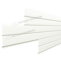 Металлический сайдинг Lбрус-15х240 (ПРМ-03-9010-0.5) Чистый белый Металлический сайдинг Lбрус-15х240 (ПРМ-03-9010-0.5) Чистый белый