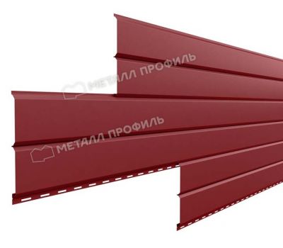 Металлический сайдинг Lбрус-15х240 (PURMAN-20-3011-0.5) Коричнево-красный от производителя  Металл Профиль по цене 1 560 р