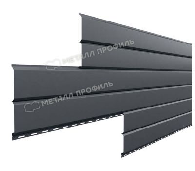 Металлический сайдинг Lбрус-15х240 (VikingMP E-20-7024-0.5) Серый графит от производителя  Металл Профиль по цене 1 392 р