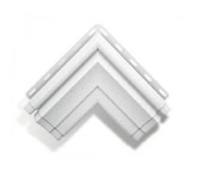 Угол наличника Модерн Альта Декор (отделочные элементы) Белый от производителя  Альта-профиль по цене 241 р