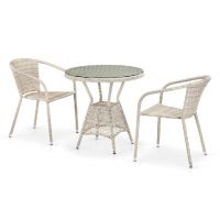 Комплект плетеной мебели из иск. ротанга T705ANT/Y137C-W85 Latte 2Pcs Комплект плетеной мебели из иск. ротанга T705ANT/Y137C-W85 Latte 2Pcs