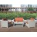 Уличный диваны и кресла Rattan Premium 4 Венге. Подушки оранжевые от производителя  Rattan по цене 97 200 р