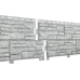 Фасадная панель Стоун Хаус Сланец Светло серый от производителя  Ю-Пласт по цене 378 р