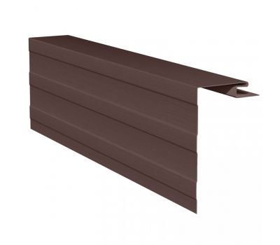 Приоконная планка (околооконный профиль) коричневый для сайдинга от производителя Россия по цене 744 р Приоконная планка (околооконный профиль) коричневый для сайдинга от производителя Россия по цене 744 р