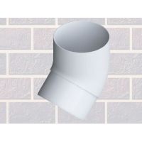Колено трубы 45° Белое Колено трубы 45° Белое